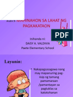 Esp Y1 Aralin 9 Mahinahon Sa Lahat NG Pagkakataon