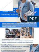 Linggo 11 - Pagsulat NG Pictorial o Larawang Sanaysay