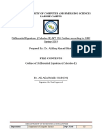 Diff. Eq. (Cal-II)-CS Outline-OBE(Format)-Spring-19.docx