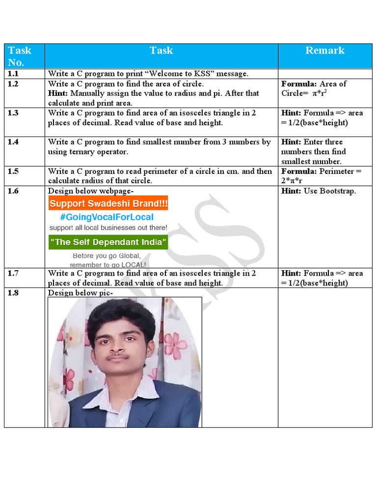 Today Task Sample Word File | PDF