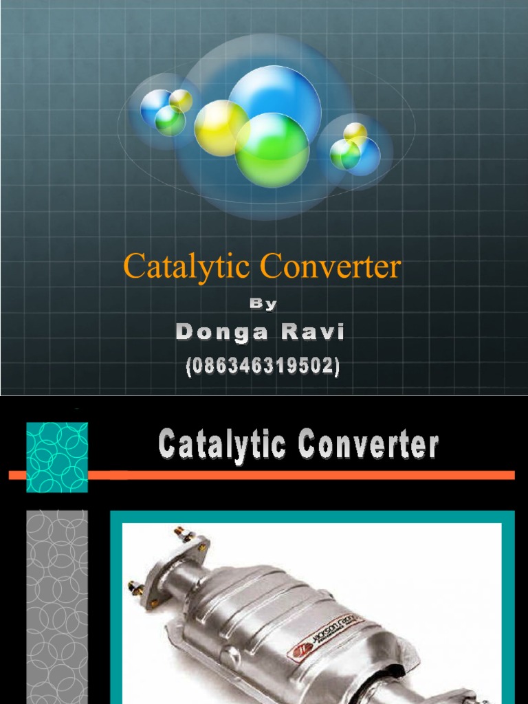 Catalytic Converter PDF Catalysis Exhaust Gas