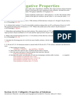 Section 16.14: Colligative Properties of Solutions