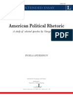American Political Rhetoric: C Extended Essay