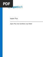 Aspen Plus Urea Synthesis Loop Model