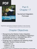 Numerical Integration Formulas: Powerpoints Organized by Dr. Michael R. Gustafson Ii, Duke University