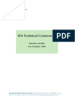 IFA Technical Conference: Amman, Jordan 2-6 October 1994