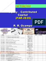 Equity - Contributed Capital