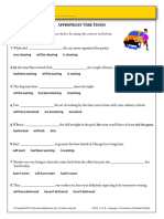 Complete Each Sentence Below by Using The Correct Verb Form