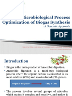 Microbiological Process Optimization of Biogas Synthesis:: A Genomic Approach