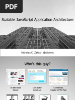 Scalable Javascript Application Architecture: Nicholas C. Zakas - @slicknet