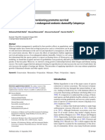 Reproductive habitat provisioning promotes survival and reproduction of the endangered endemic damselfly Calopteryx exul