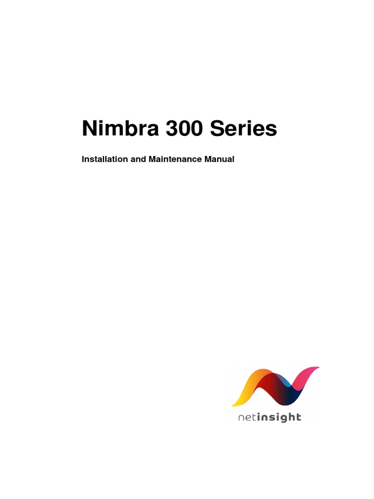 Nimbra 300 Series: Installation and Maintenance Manual | PDF ...