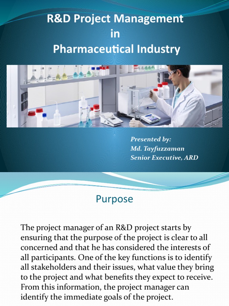 R&D Project Management in Pharma | PDF | Research And Development ...