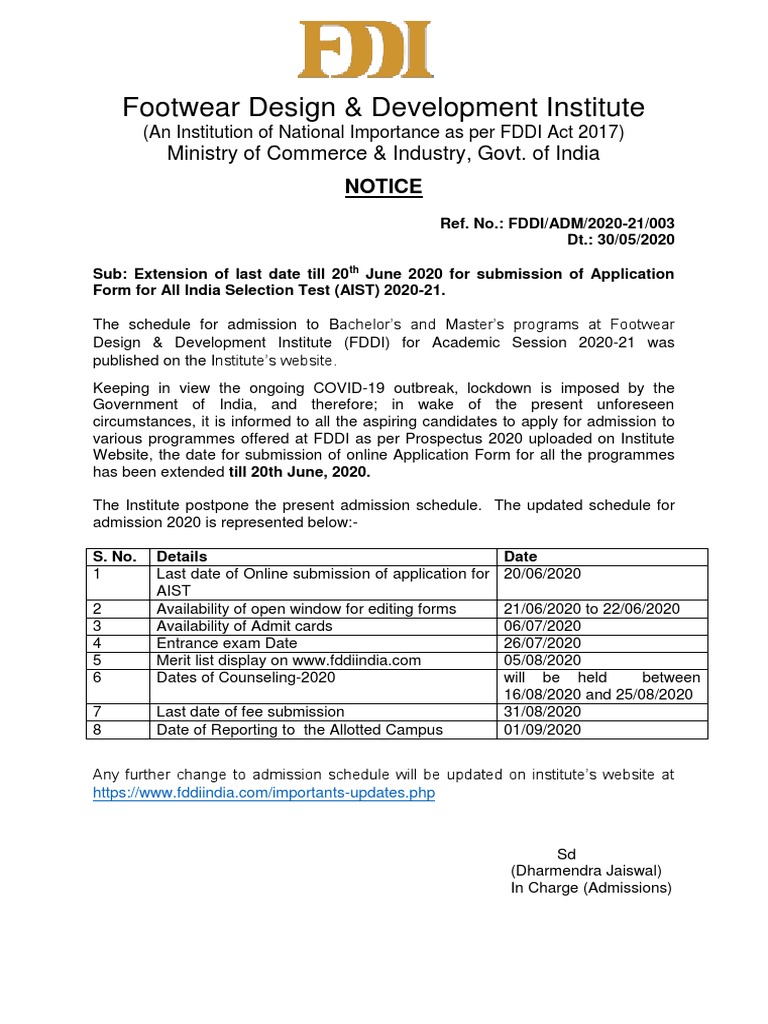 Footwear Design & Development Institute Ministry of Commerce