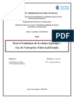 Essai D'évaluation de La Chaine Logistique PDF