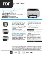 Download HP LaserJet Pro CP1025nw by boedisoetanto SN46448685 doc pdf