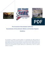CIAC Resocialization of Athletics Guidance 2020