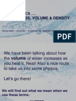 Matter Volume Density Mass Water