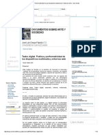 Poética Y Performatividad de Los Dispositivos Multimedia Y Entornos Web - Libro Gratis PDF