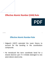 Effective Atomic Number (EAN) Rule