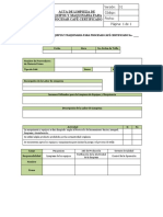 Acta de Limpieza de Equipos y Maquinaria para Procesar Cafe Certificado