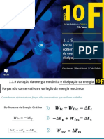 Forças Não Conservativas, Variação Da Energia Mecânica e Dissipação de Energia