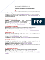 Pesquise o Significado Das Expressões Idiomáticas A Seguir:: Idiomatic Expressions