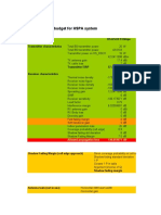 Simplified Link Budget For HSPA System: HS-DSCH 512kbps Transmitter Characteristics