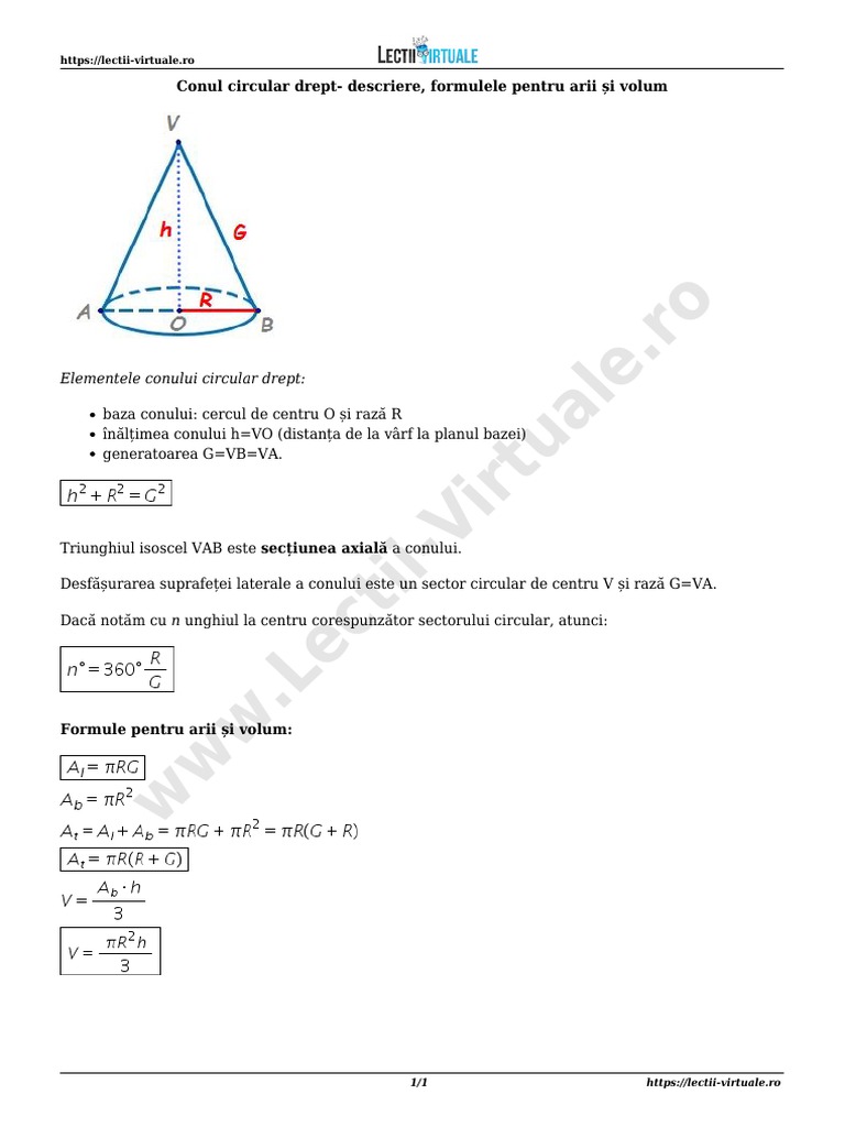 Conul Circular Drept | PDF