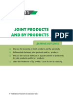 Joint Products AND BY Products: Learning Outcomes