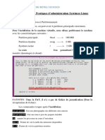 Travaux Pratiques D'administration Systèmes Linux: Travail #2: Installation Et Partitionnement