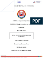 Encuesta de desperdicio de alimentos