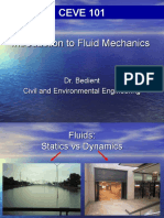 CEVE 101: Introduction To Fluid Mechanics