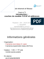 Introduction : couches du modèle TCP/IP et addresses