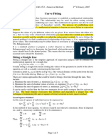 Curve Fitting: Fitting A Straight Line