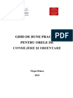 Ghid de Bune Practici Pentru Orele de Consiliere Si Orientare