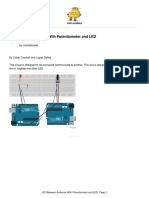 I2C Between Arduinos With Potentiometer and LED: by Crockettcaleb