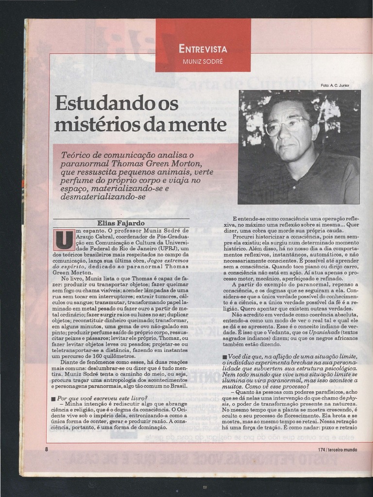 Jogos Extremos do Espírito: Thomas Morton | PDF | Cães | Science