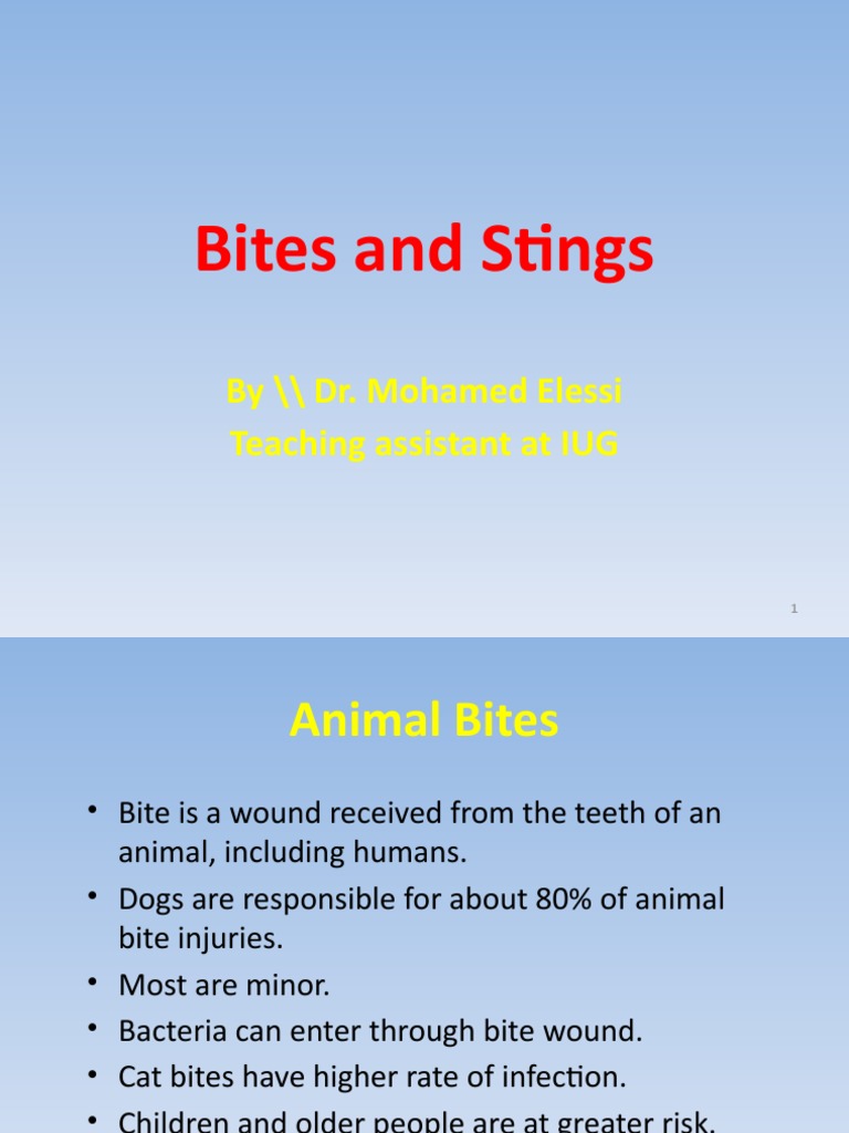 Animal and Human Bite Treatment Guide | PDF | Rabies | Wound