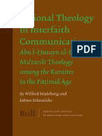 Rational Theology in Interfaith Communication Abu L Husayn Al Basri S Mu Tazili Theology Among The Karaites in The Fatimid Age Jerusalem Studies in Religion and Culture PDF