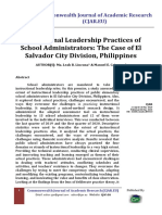 1.2 2020 2 Instructional Leadership Practices of School Administrators The Case of El Salvador City Division Philippines PDF