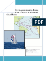 Preparacion y Mantenimiento de Una Embarcacion A Vela para Una Travesia Del Atlantico PDF
