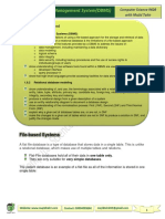 P1 Sec 1.8.1) Database Management System (DBMS) : Syllabus Content