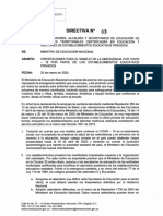 Directiva Ministerial 03 Orientaciones Manejo Covid