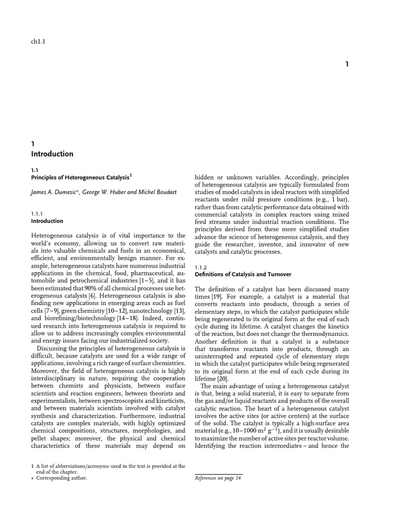 Heterogeneous Catalysis Principles | PDF | Heterogeneous Catalysis ...
