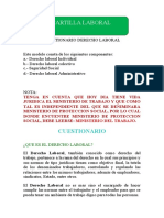 Cuestionario Derecho Laboral