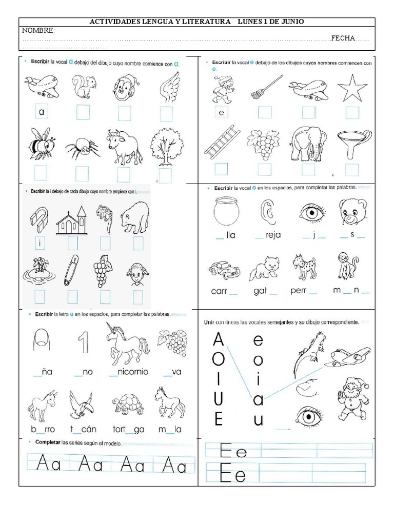 Actividades de Lengua para 2do Grado | PDF | Artes del Lenguaje y ...