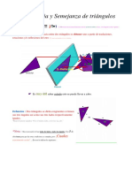 Congruencia y Semejanza de Triángulos