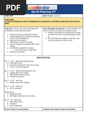 sprint plan 7