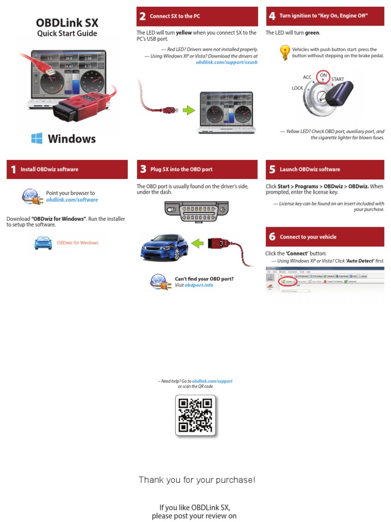 OBDLink Scan Tool Universal OBD II interface with free OBDWhiz